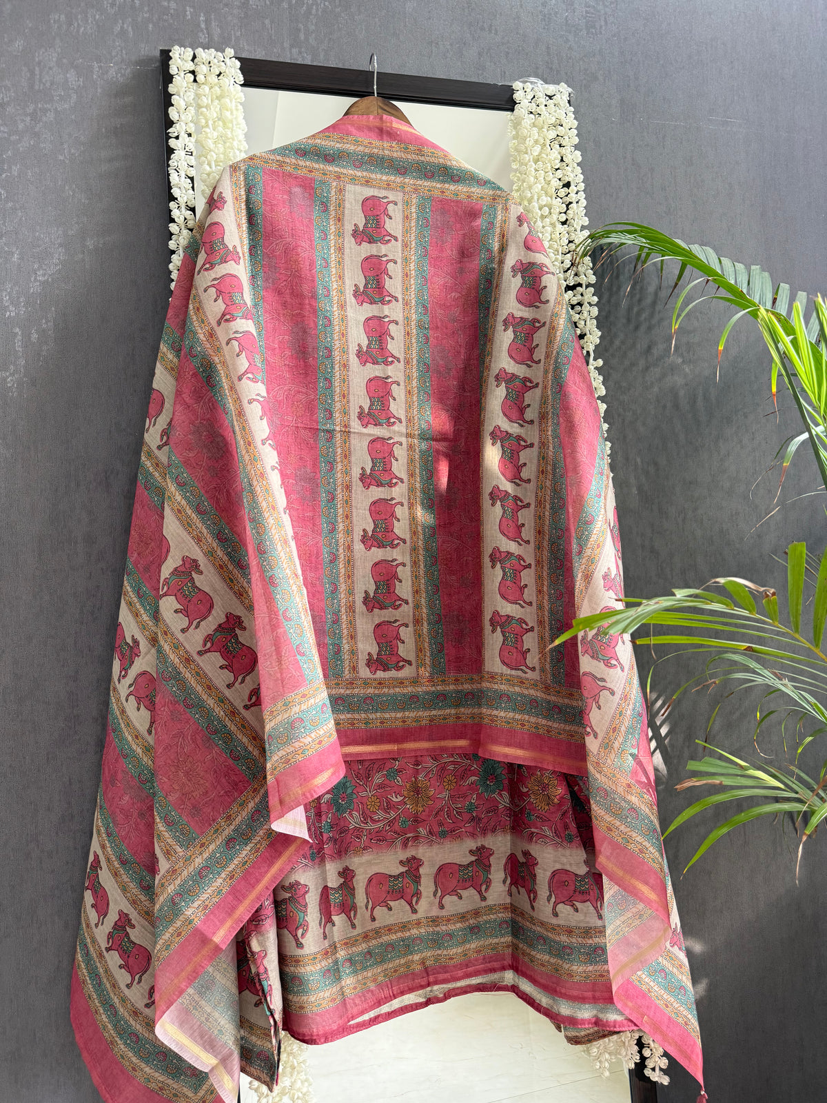 Chanderi pichwai suit
