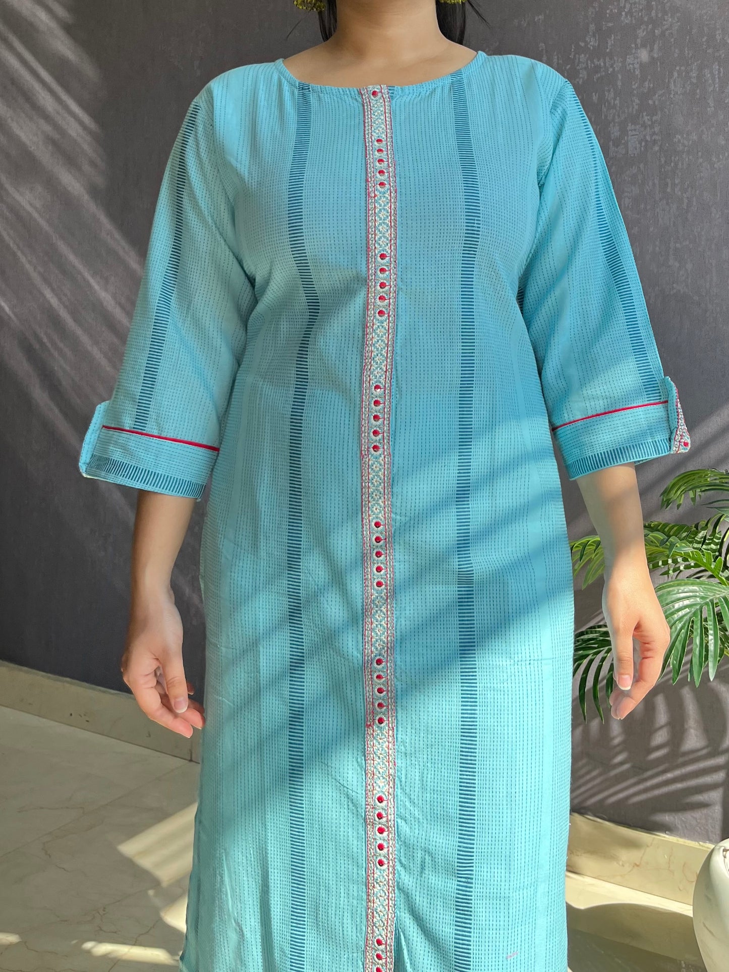 Pure cotton woven kurta