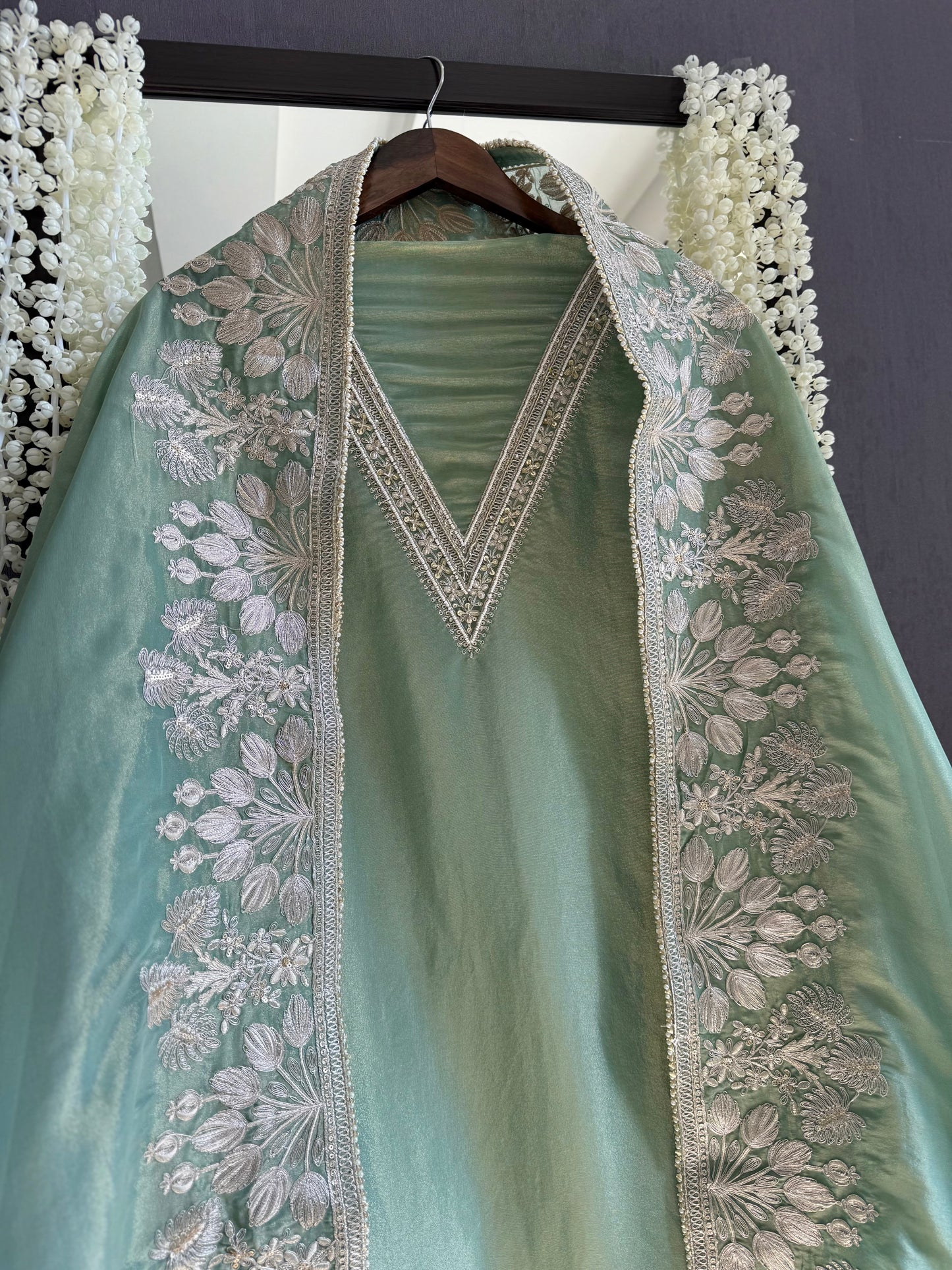 Luxurious Aari work handwork suit