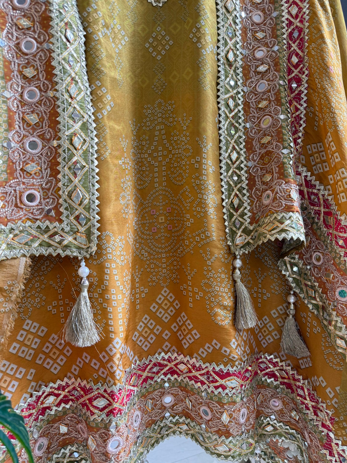 Luxurious bandhani ombré gotapatti suits