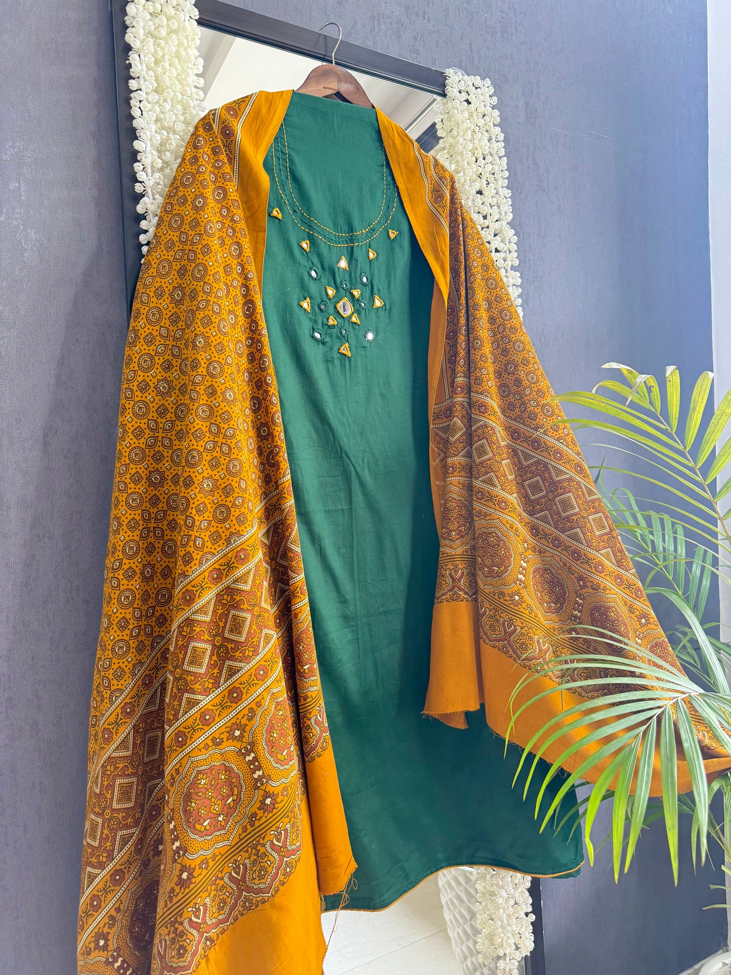 Cotton ajrakh suits