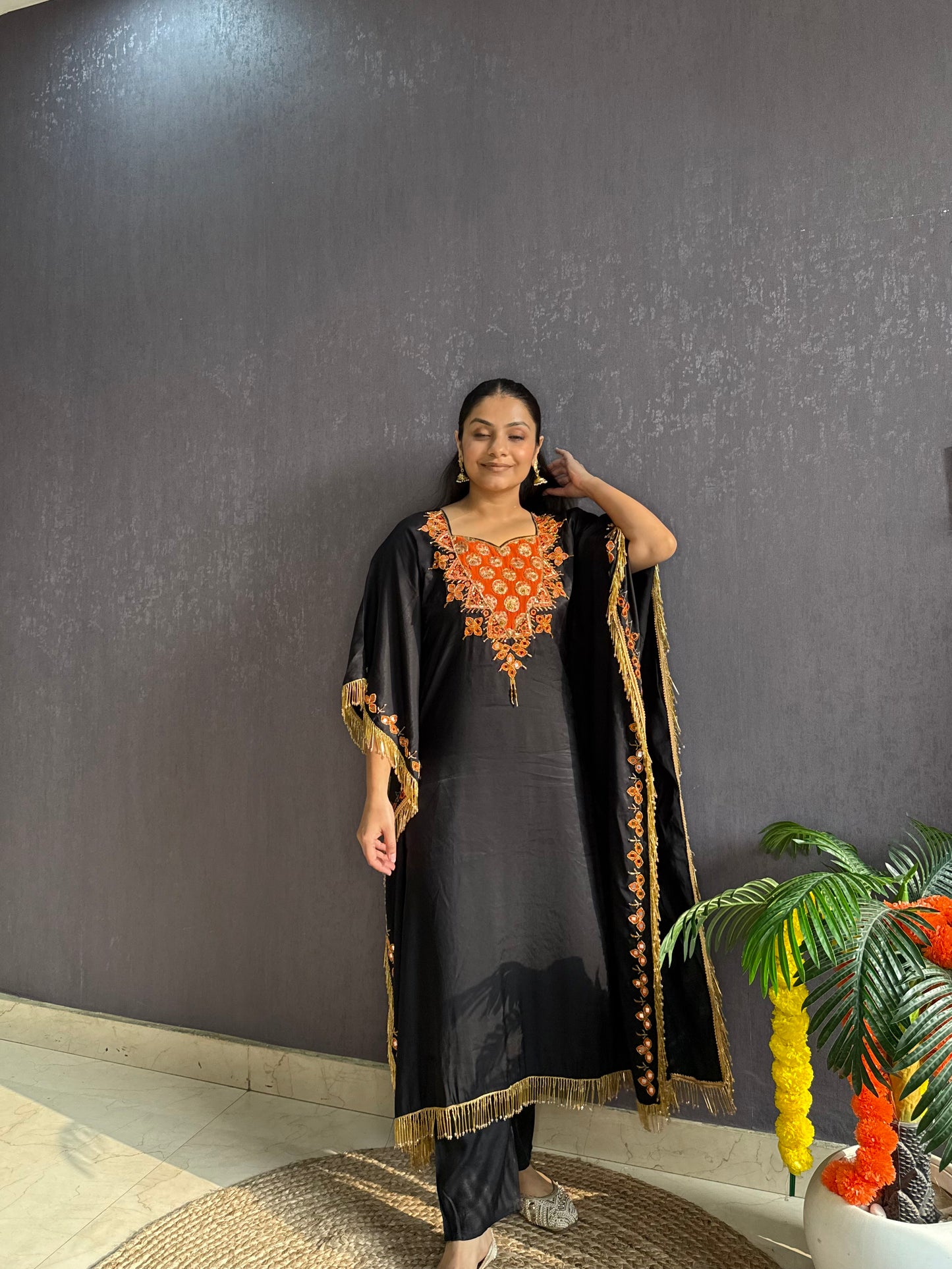 Handwork Sheesha kaftan set