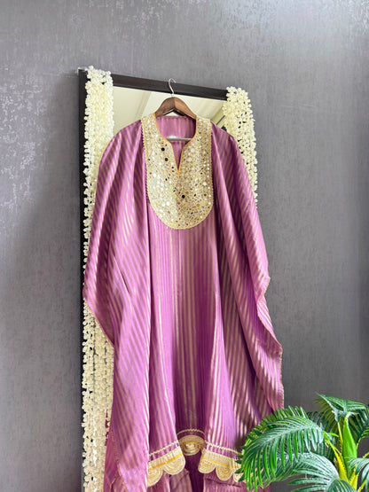 Premium Mirror work tissue benarsi suit