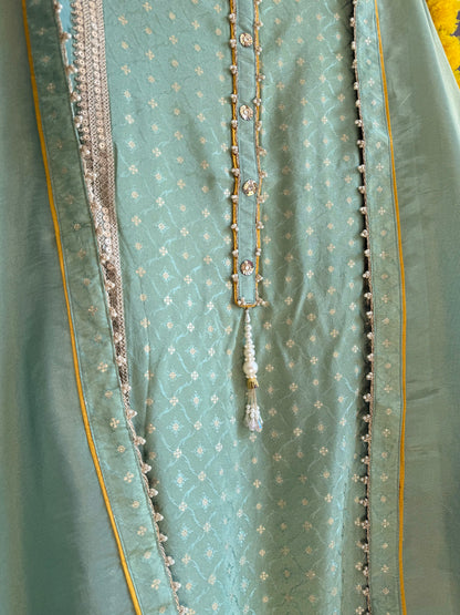 Pearl Benarsi Tissue silk suit