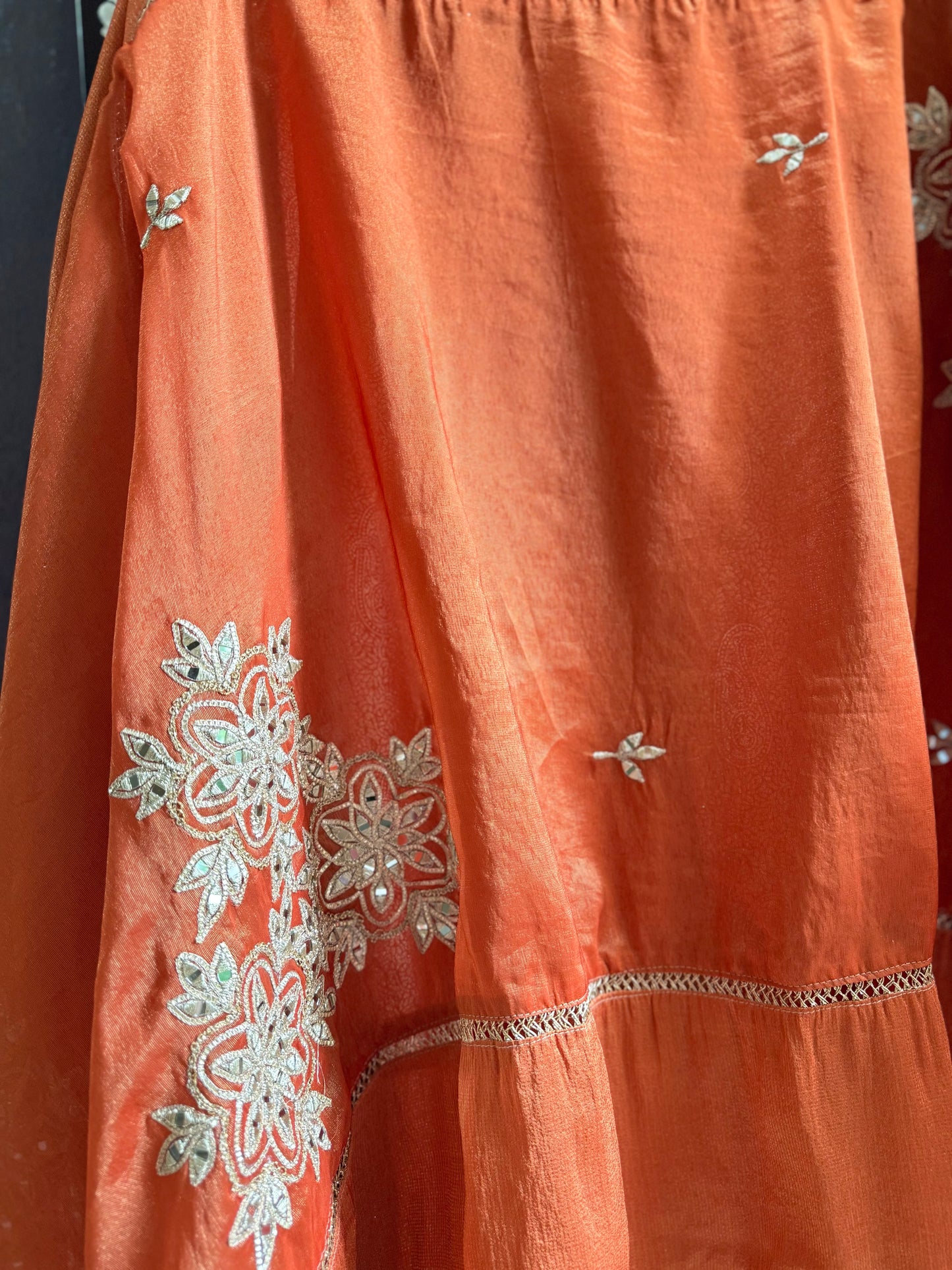 Luxurious brocade benarsi Mirror suit
