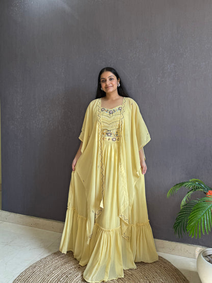Cape Lehenga set