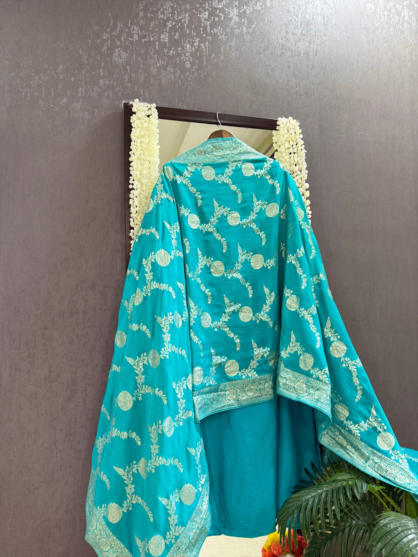 Banarsi handwork silk suit