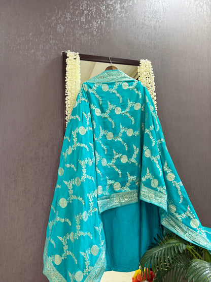 Banarsi handwork silk suit