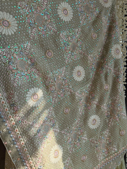 Lucknowi chikankari handwork suit