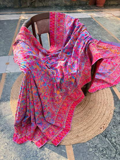 Kashmiri Jamawar Linen saree