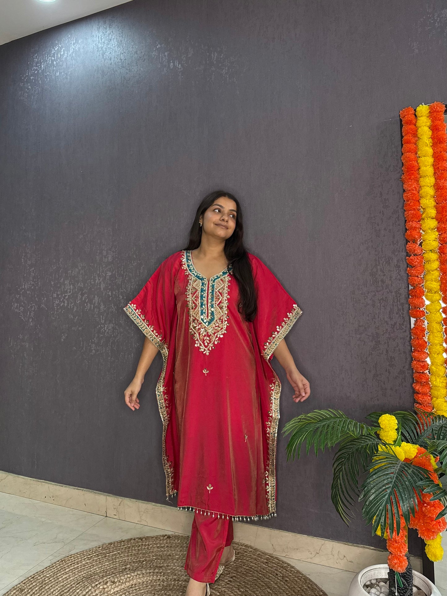 Gotapatti kaftan set