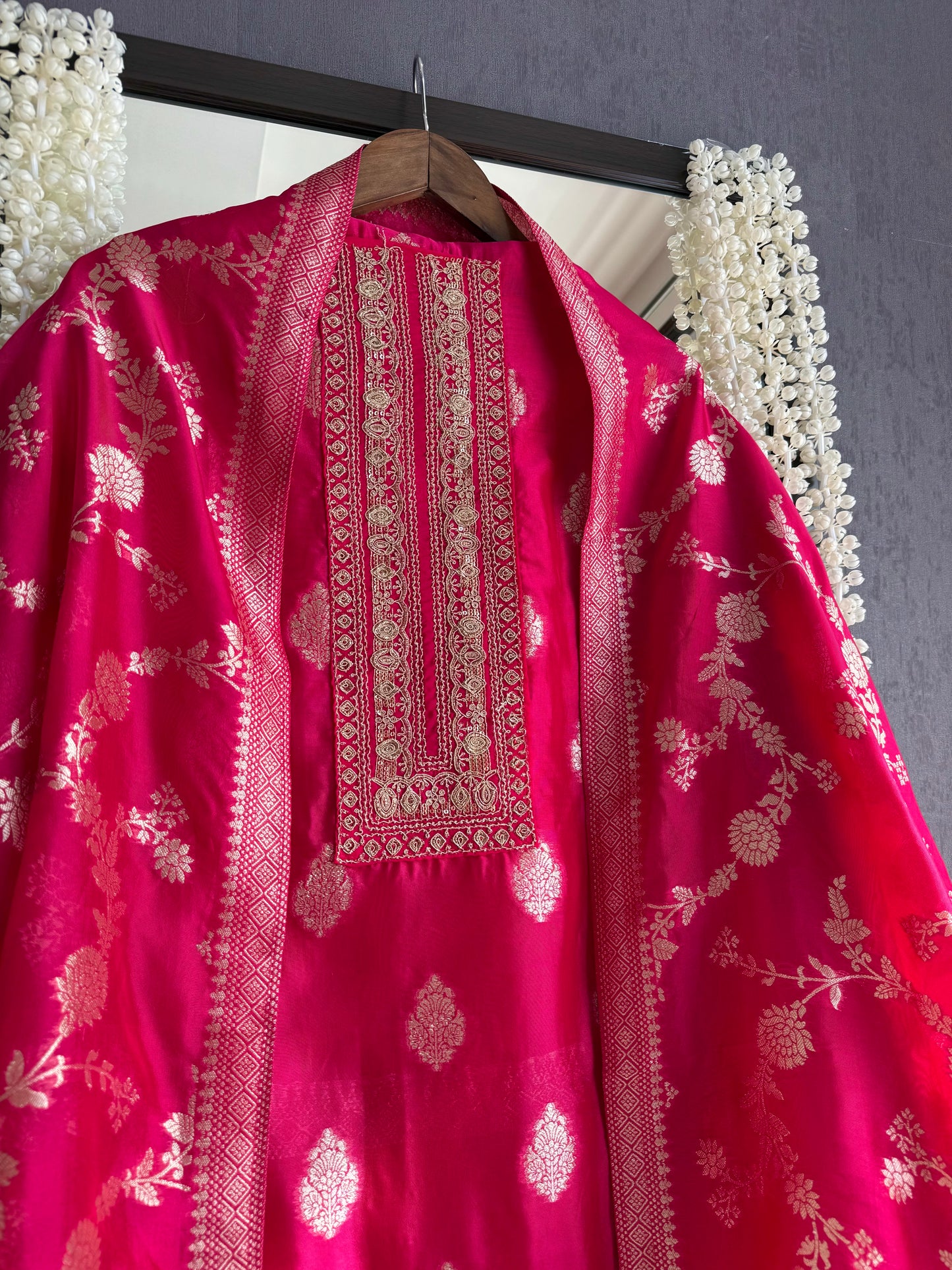 Resham Benarsi silk suit