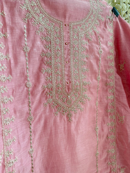 Luxurious Mul chanderi dori sitara suit