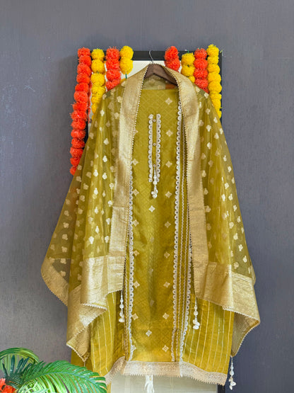 Mirror Benarsi Tissue silk suit