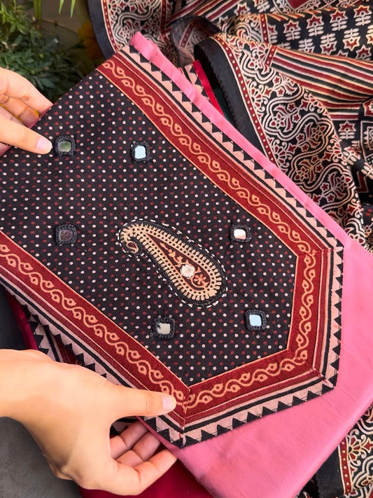 Cotton ajrakh suits