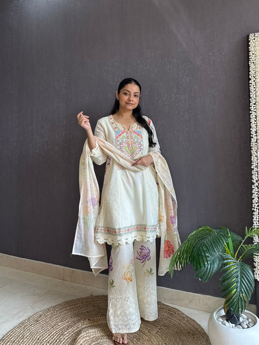 Pure cotton designer kurta set