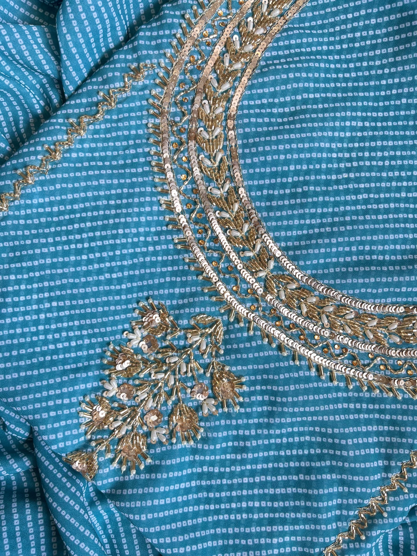 Punjabi Bandhani handwork suits