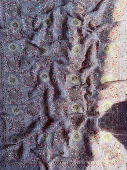 Lucknowi chikankari handwork suit