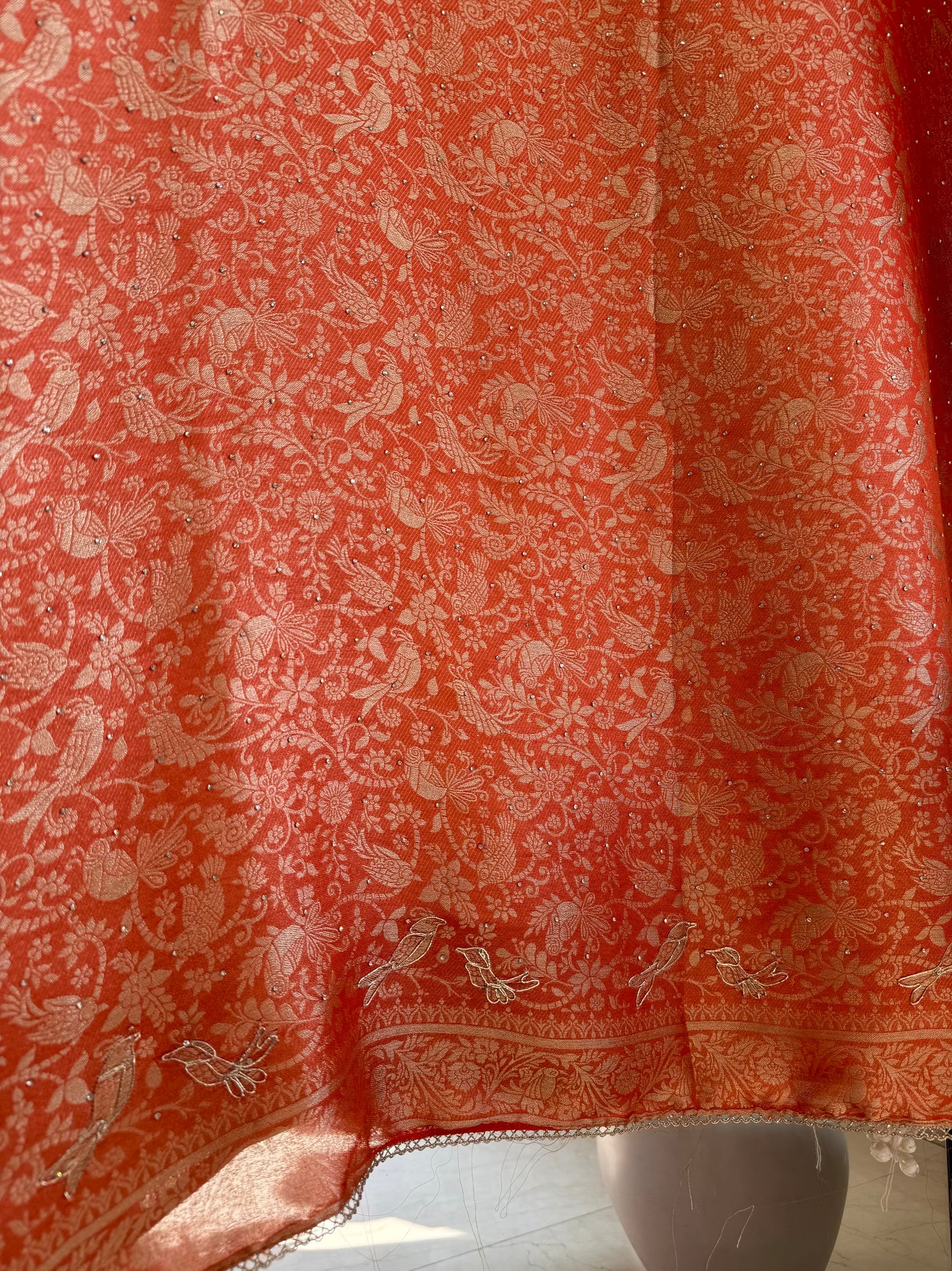 Resham Brocade Benarsi birds suit