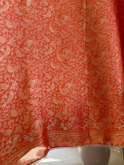 Resham Brocade Benarsi birds suit