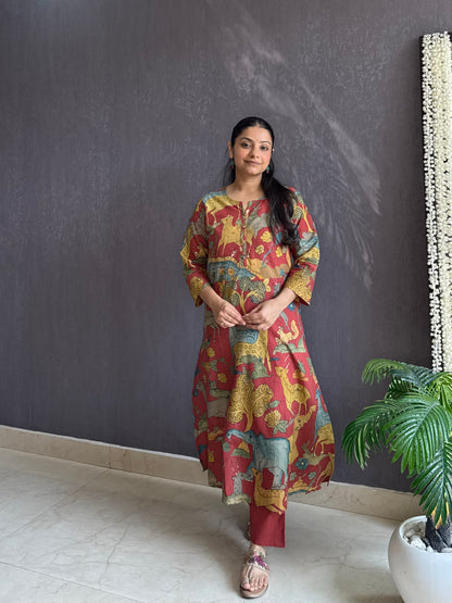 Cotton Kalamkari kurta set