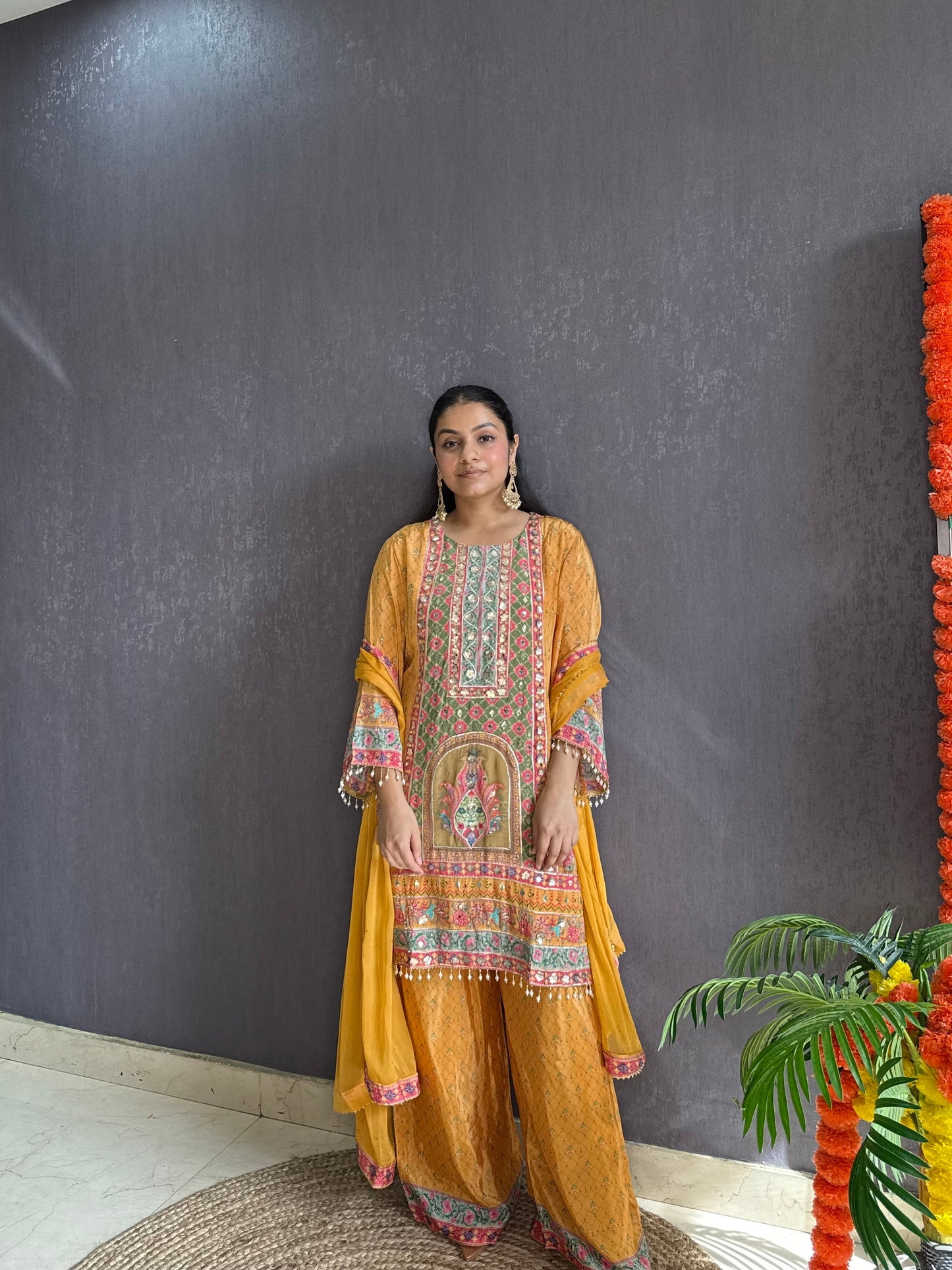 Zari embroidered Pakistani Suit