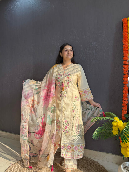 Angrakha Pakistani designer suit