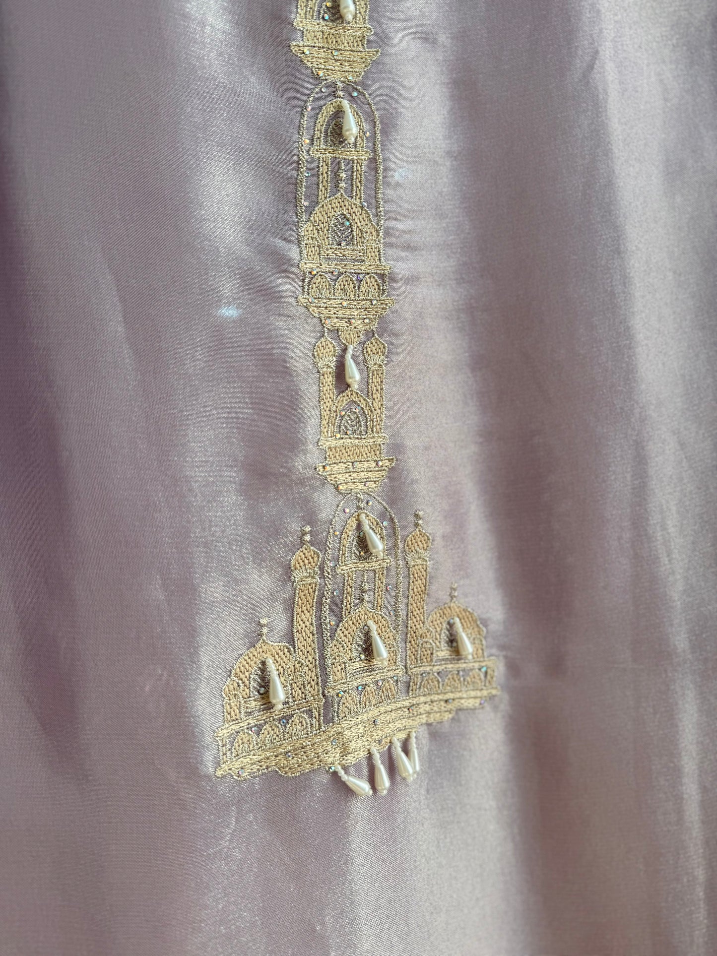 Luxurious temple zari work suit