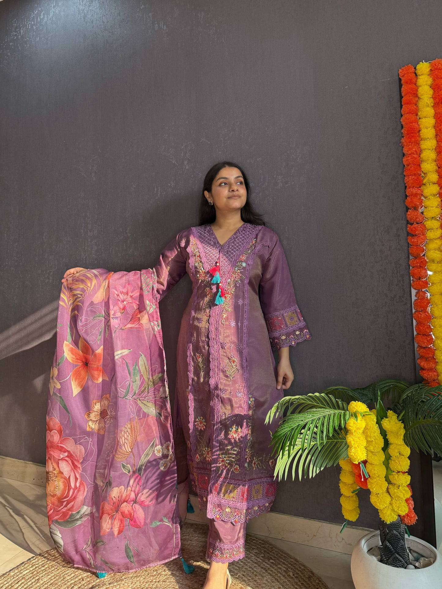 Angrakha Pakistani designer suit