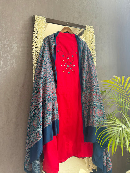 Cotton ajrakh suits
