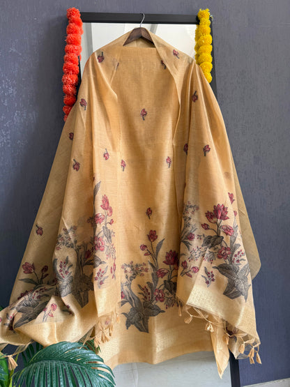 Light Chanderi Jamdani suit