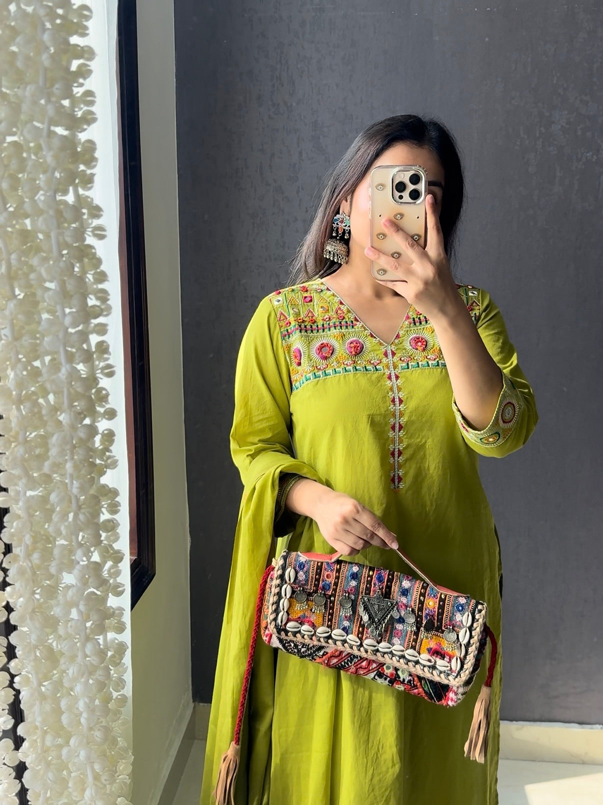 Boho mirror Handwork set