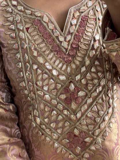 Luxurious gotapatti brocade dress