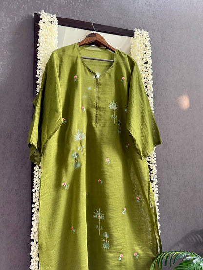 Luxurious Mul chanderi pichwai suit