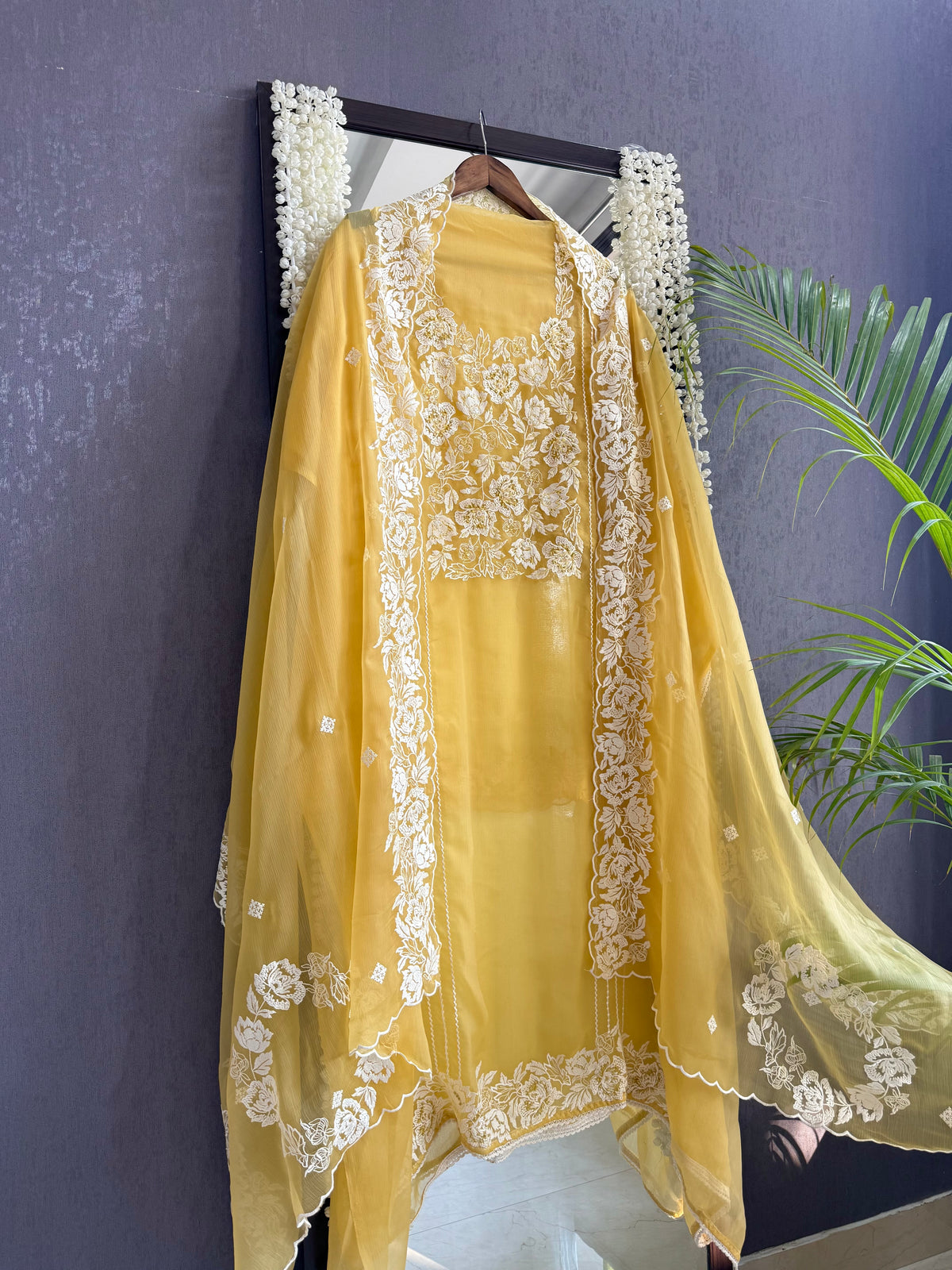 Parsi work florals Handwork suit