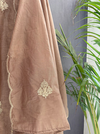 Premium chanderi dori work suit