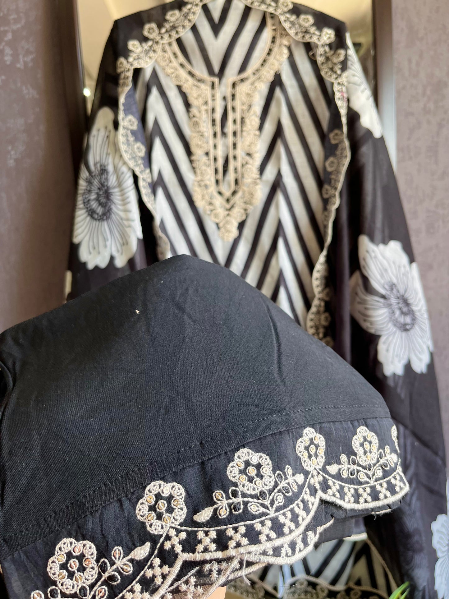 Aari work premium linen suits