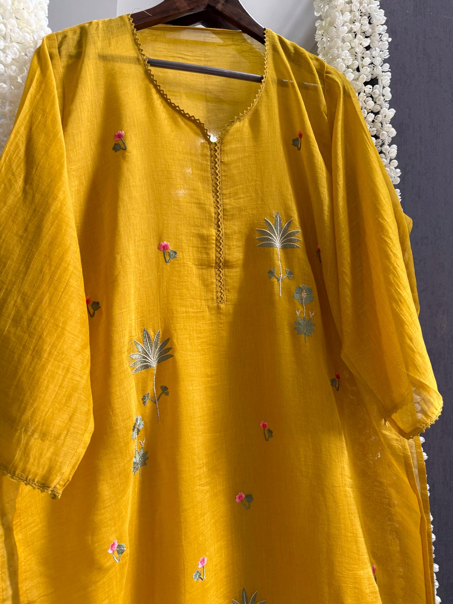 Luxurious Mul chanderi pichwai suit