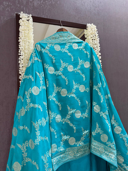 Banarsi handwork silk suit