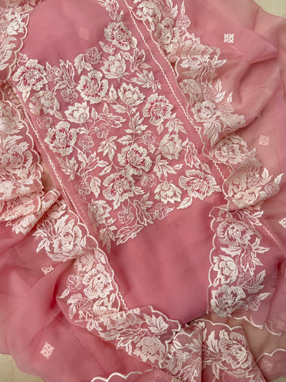Parsi work florals Handwork suit