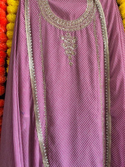 Punjabi Bandhani handwork suits