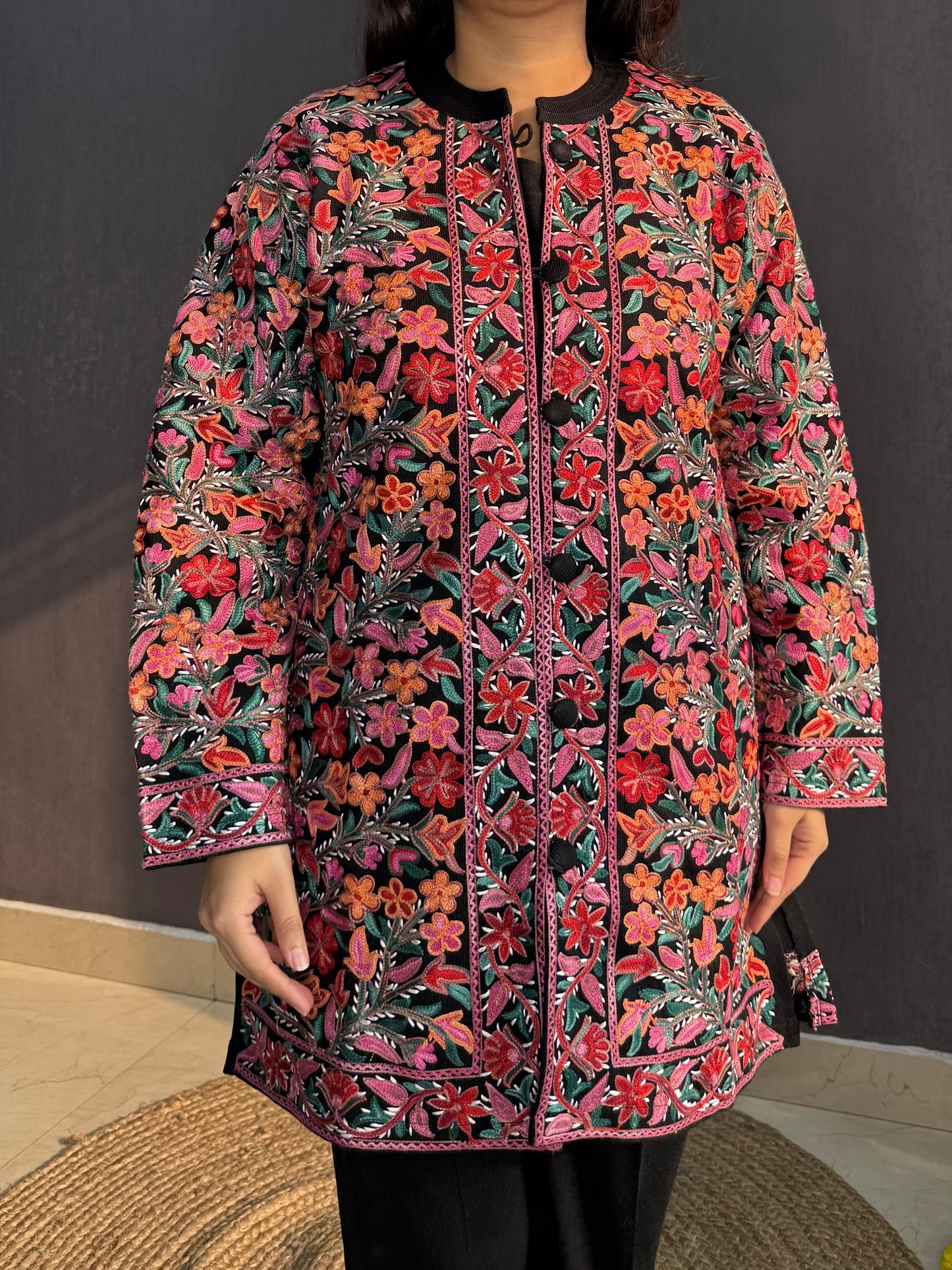 Woollen kashmiri Jacket set