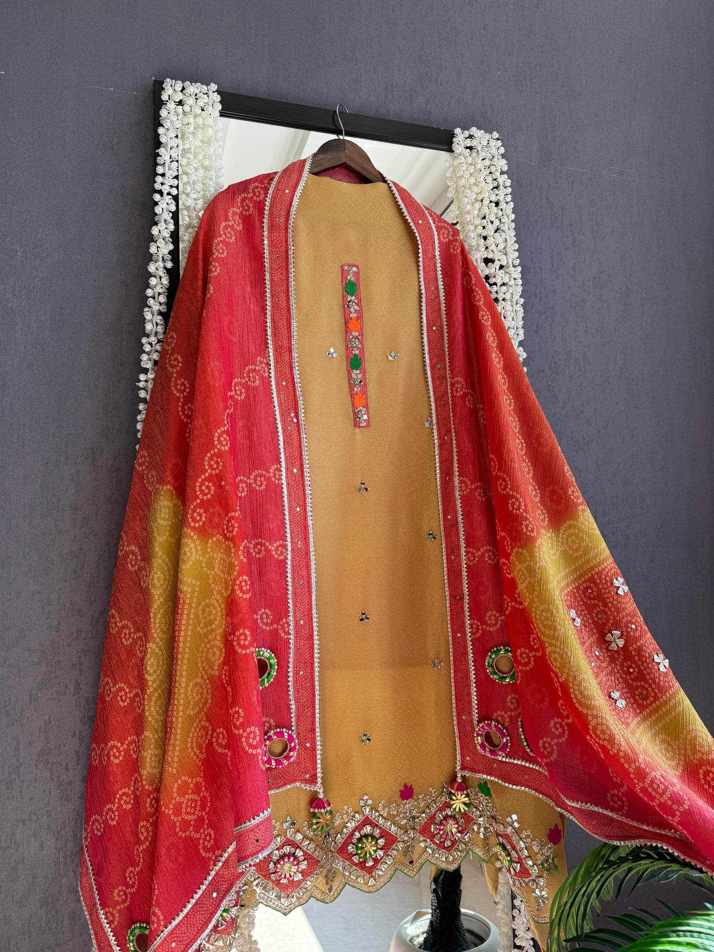 Luxurious Gotapatti Bangles suit