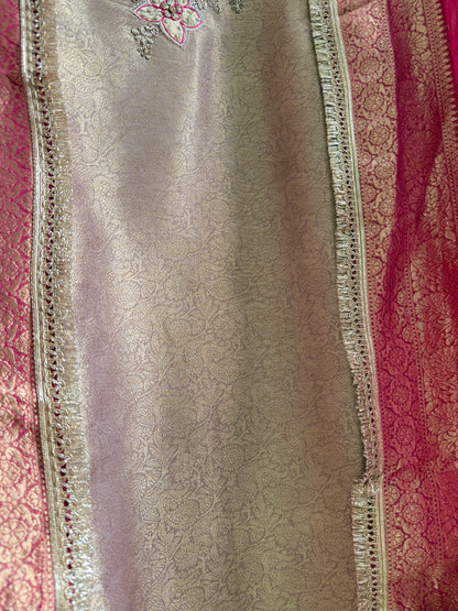 Luxurious brocade zardozi suit