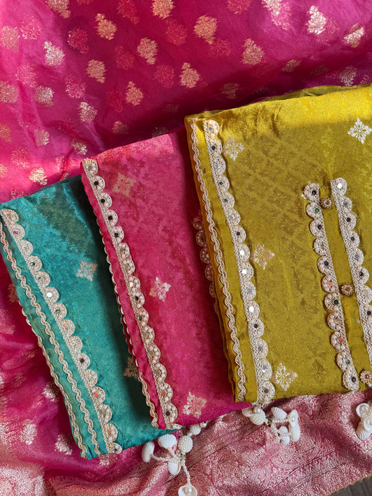 Mirror Benarsi Tissue silk suit