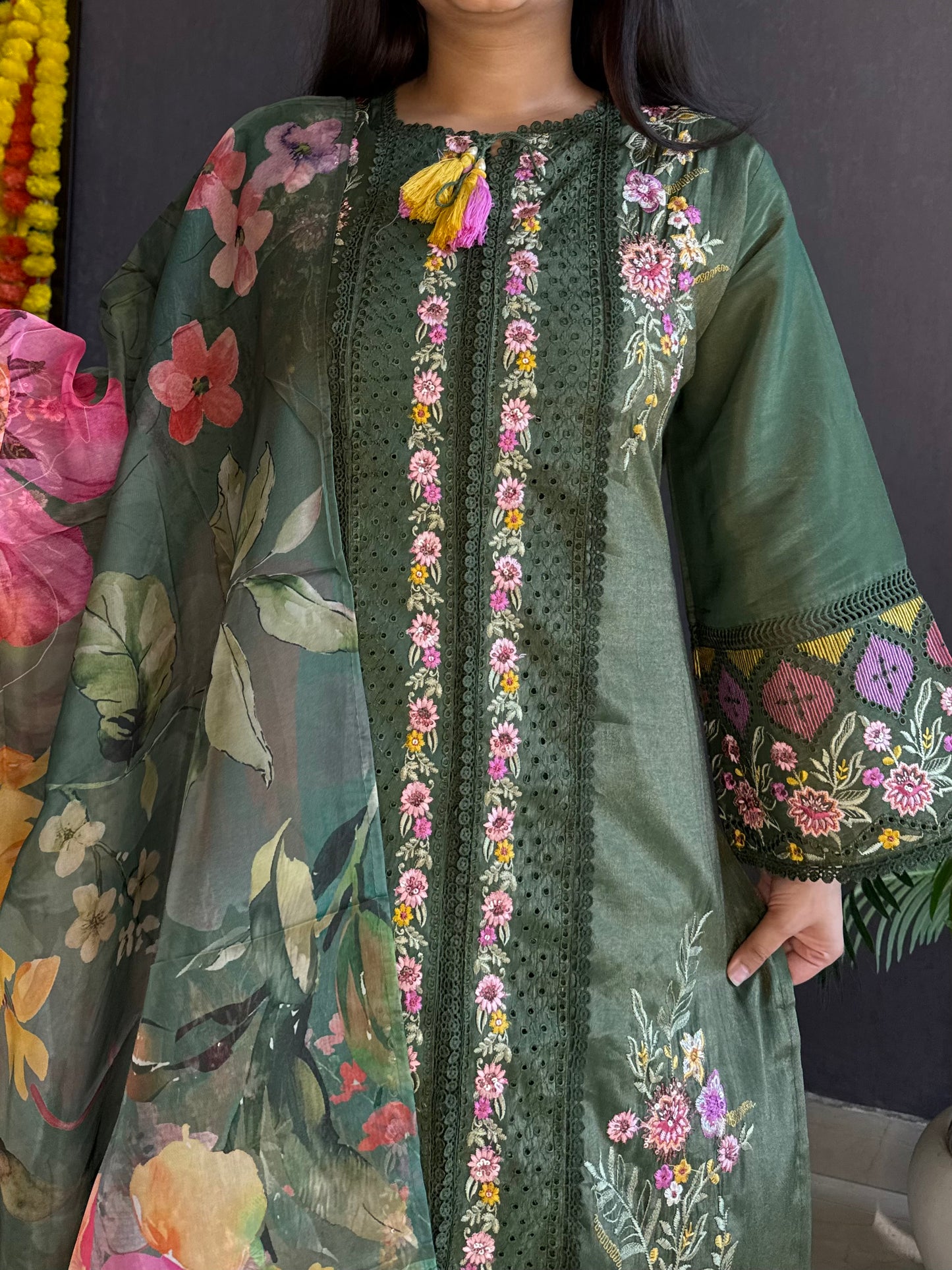 Angrakha Pakistani designer suit