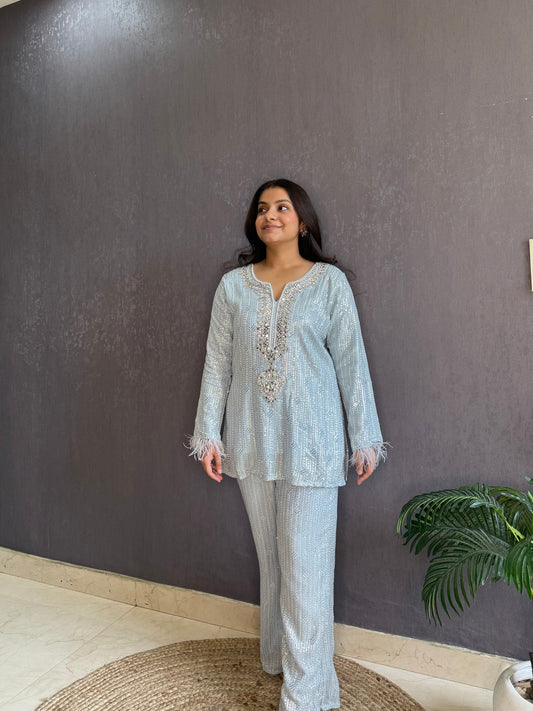 Lucknowi handwork Coord set