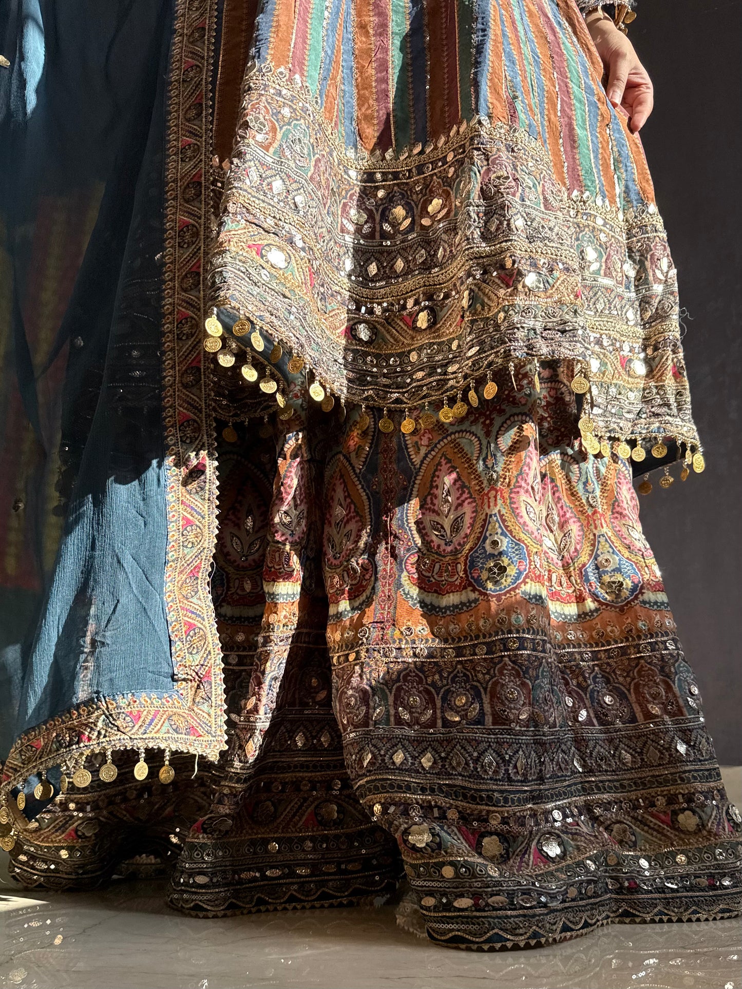 Pakistani gotapatti kalidaar Anarkali set