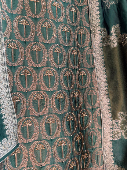 Brocade Benarsi silk suit