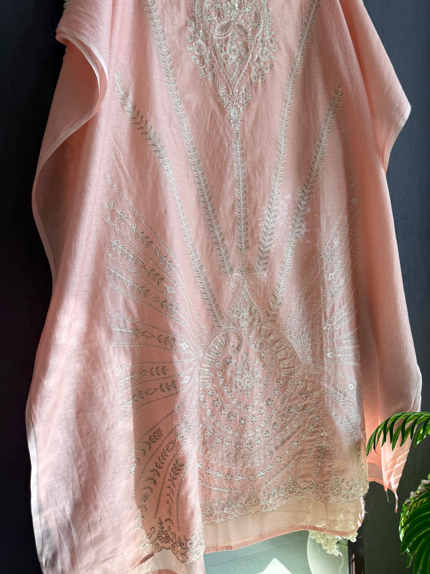 Luxurious Mul chanderi aari work suit